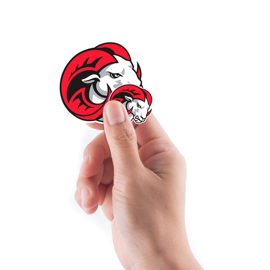Winston-Salem State Rams - 5 Logo Minis (Mixed Sizes) - Official NCAA - Reusable Vinyl Decals