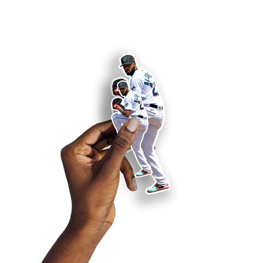 Sandy Alcantara - 5 Player Minis (Mixed Sizes) - Official MLB - Miami Marlins - Reusable Vinyl Decals