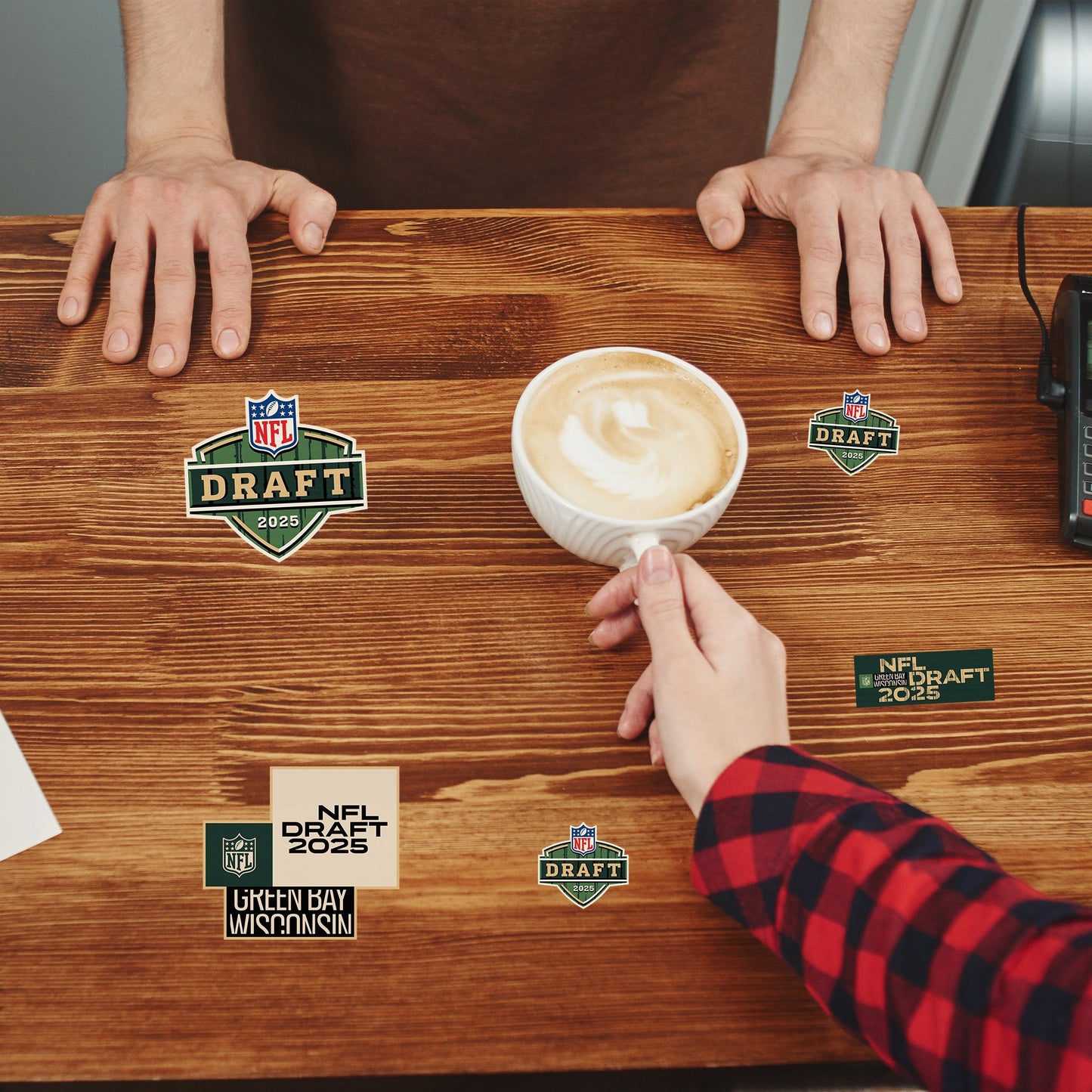 2025 Draft - 5 Logo Minis (Mixed Sizes) - Official NFL - Reusable Vinyl Decals