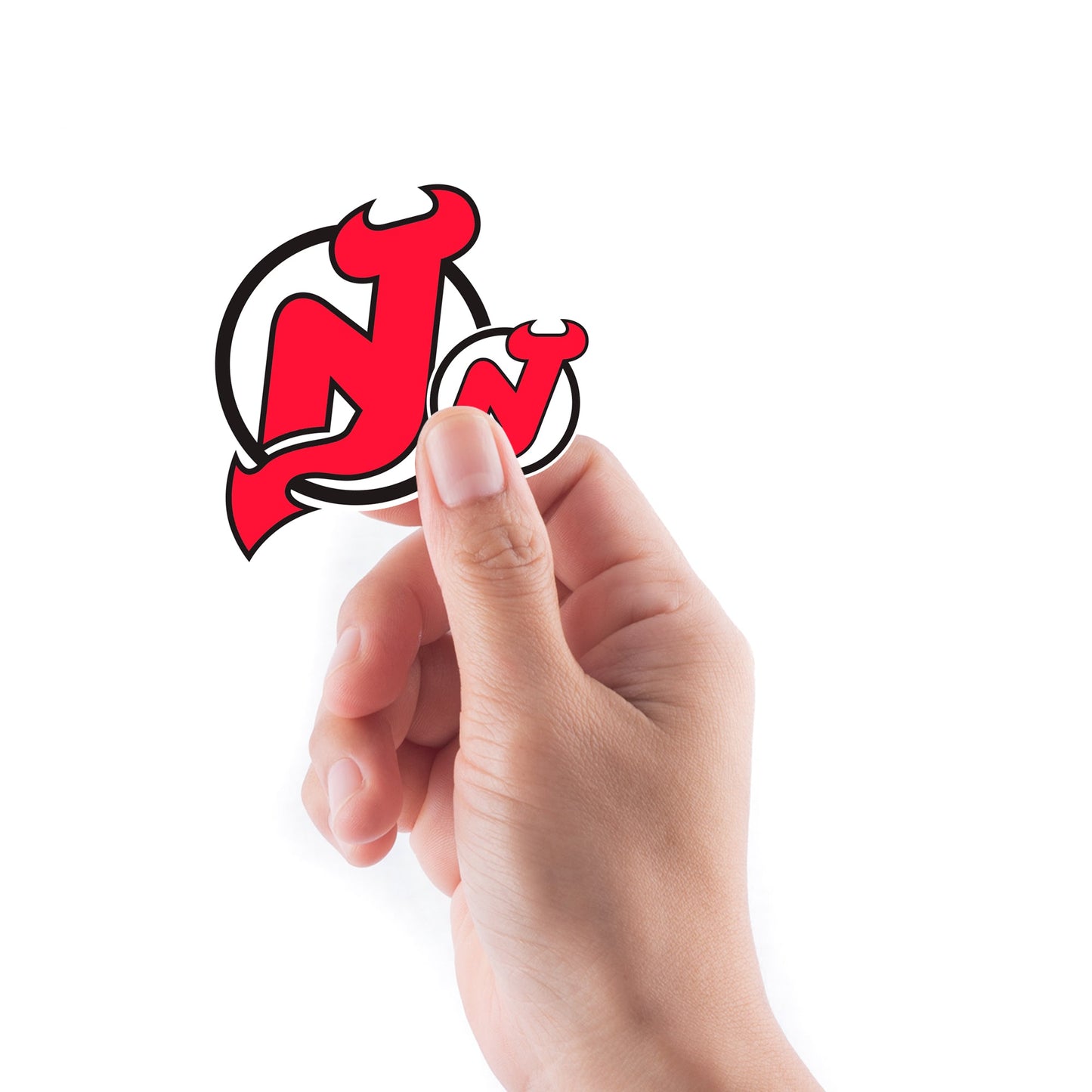 New Jersey Devils - 5 Logo Minis (Mixed Sizes) - Official NHL - Reusable Vinyl Decals