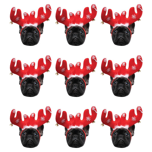 Christmas: Black Puppy Minis        -      Big Head