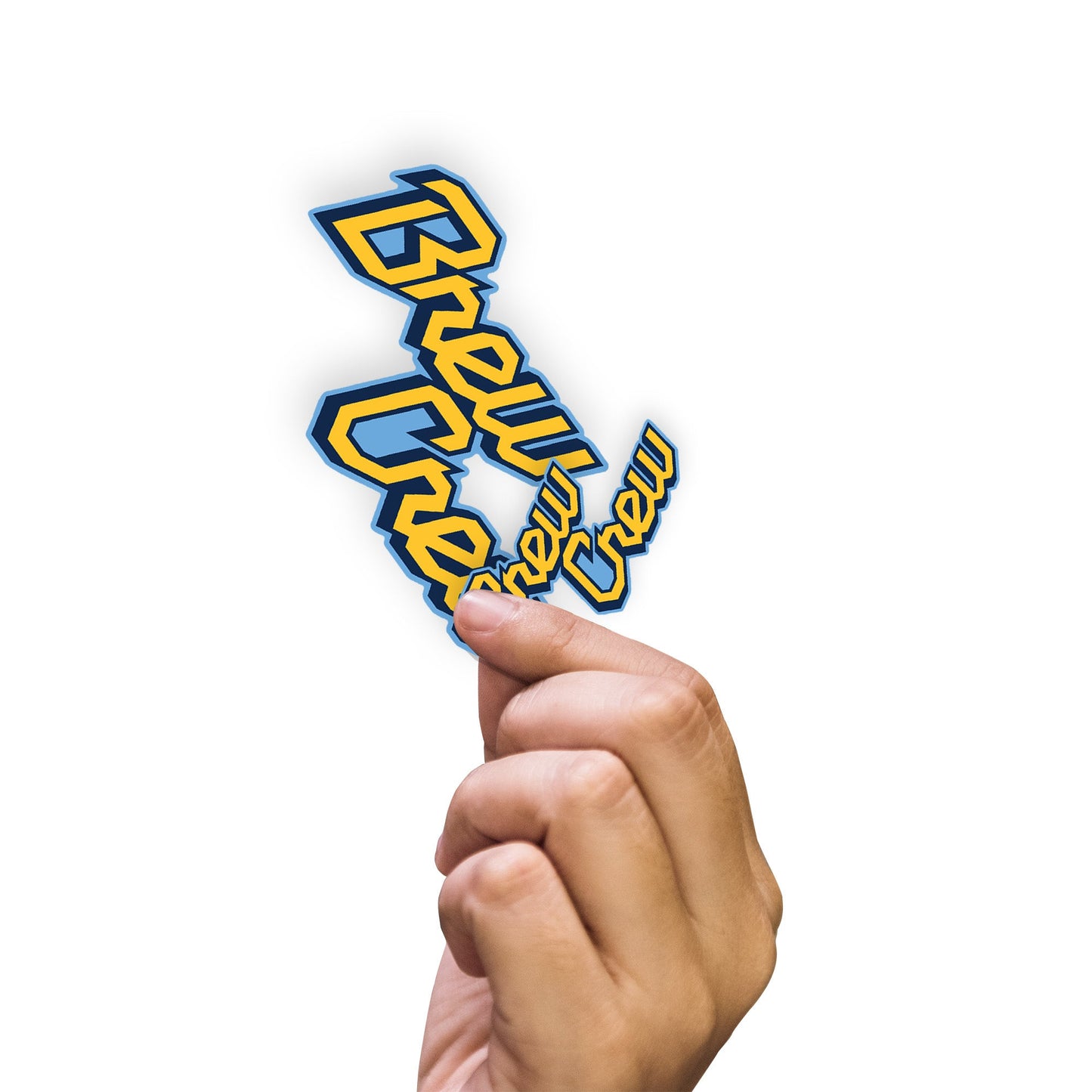 Milwaukee Brewers - 5 Logo Minis (Mixed Sizes) - Official MLB - Brew Crew City Connect - Reusable Vinyl Decals