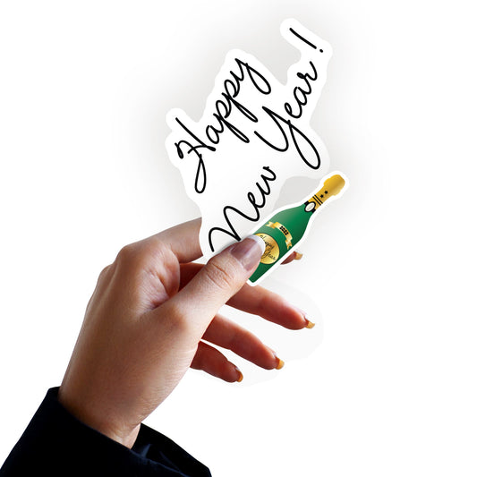 Sheet of 5 -New Year: Champagne Tower Minis - Removable Adhesive Decal