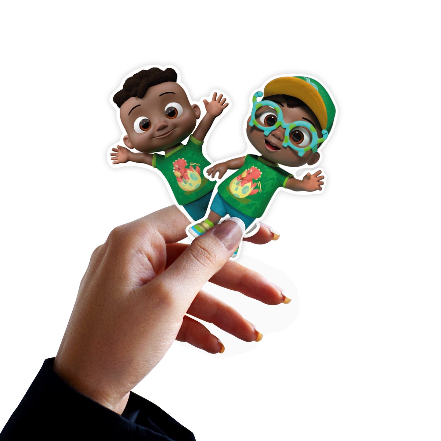 Cody - 5 Character Minis (Mixed Sizes) - Official CoComelon - Reusable Vinyl Decals