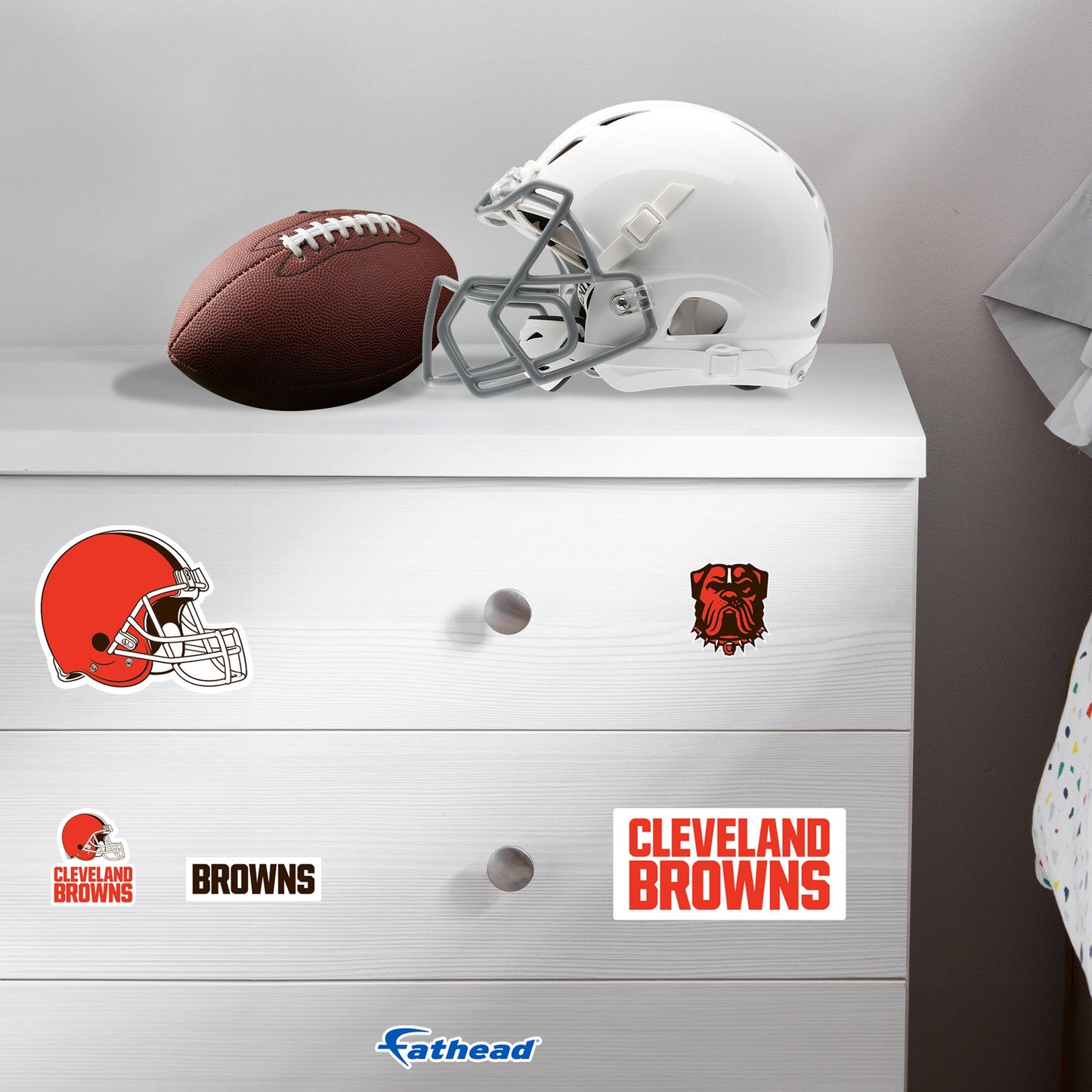 Cleveland Browns - 5 Logo Minis (Mixed Sizes) - Official NFL - Reusable Vinyl Decals #2