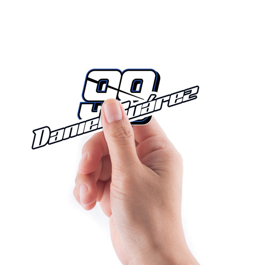 Daniel Suarez - 5 Logo Minis (Mixed Sizes) - Official NASCAR - Reusable Vinyl Decals