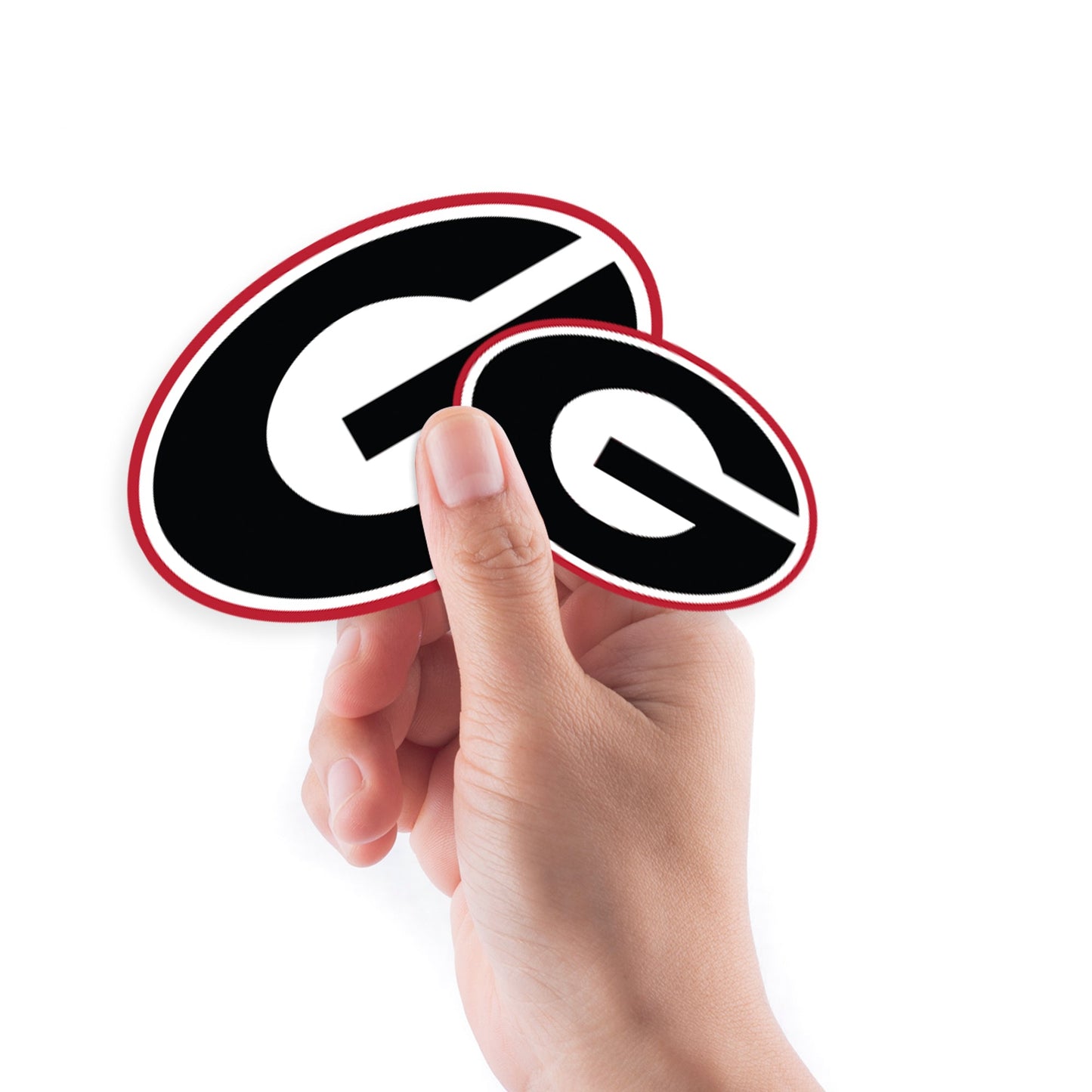Georgia Bulldogs - 5 Logo Minis (Mixed Sizes) - Official NCAA - Reusable Vinyl Decals
