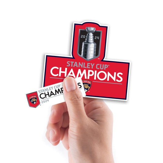 Florida Panthers - 5 Logo Minis (Mixed Sizes) - Official NHL - 2024 Stanley Cup Champions - Reusable Vinyl Decals