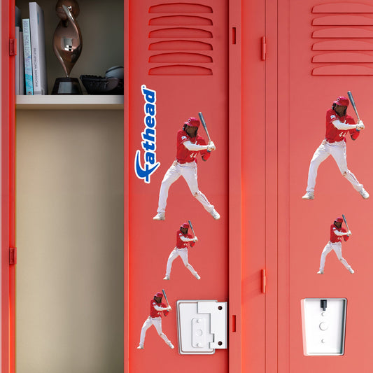 Elly De La Cruz - 5 Minis (Mixed Sizes) - Official MLB - Cincinnati Reds - Reusable Vinyl Decals