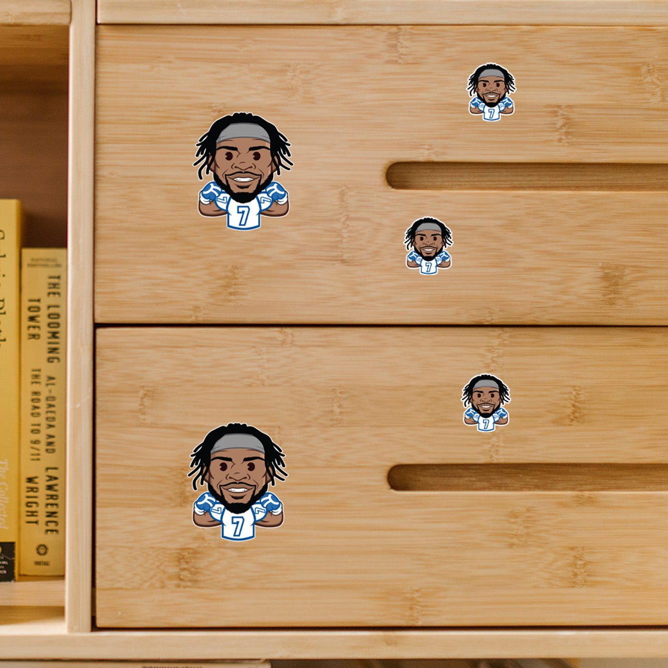 Trevon Diggs - 5 Emoji Minis (Mixed Sizes) - Official NFLPA - Dallas Cowboys - Reusable Vinyl Decals