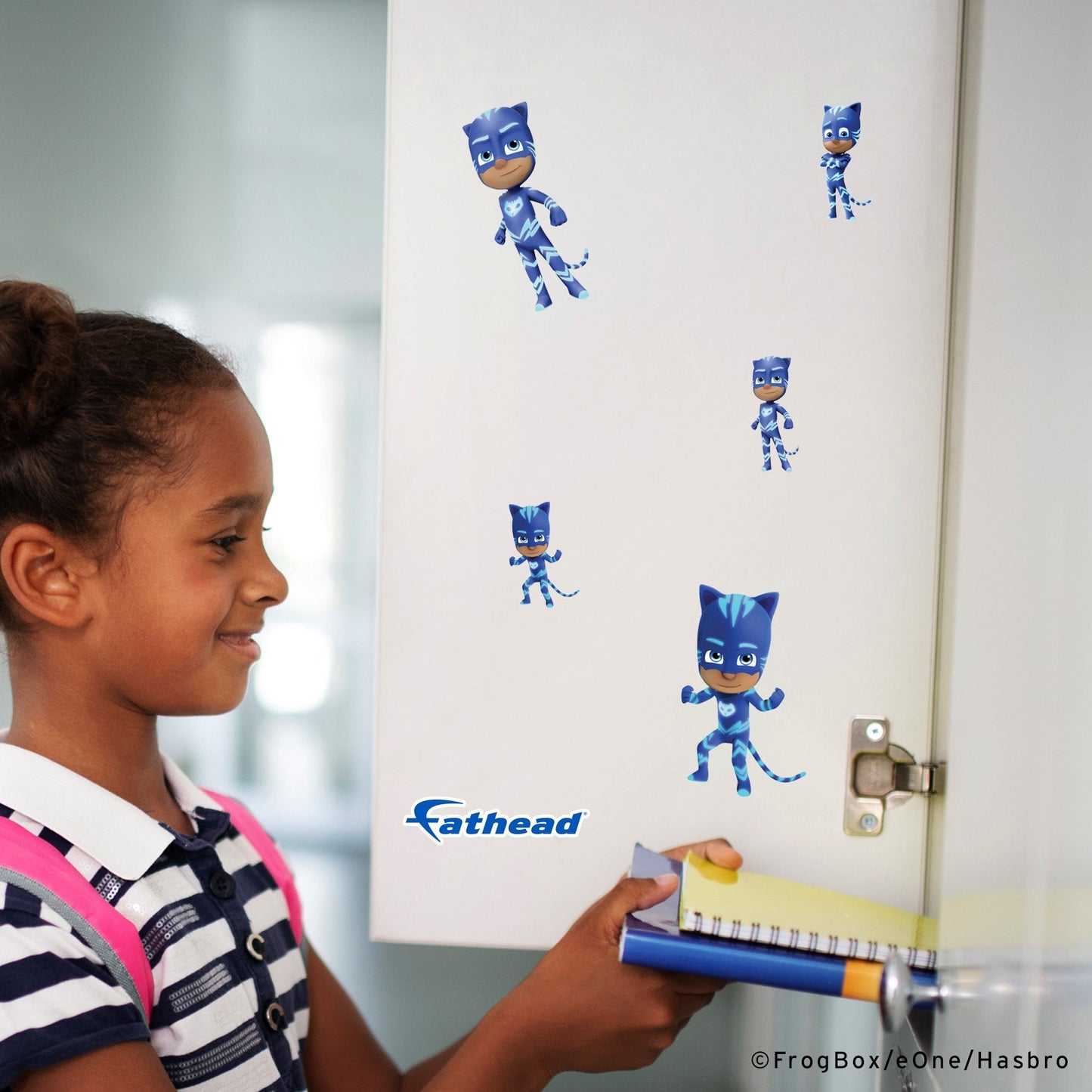 PJ Masks - 5 Character Minis (Mixed Sizes) - Official Hasbro - Catboy - Reusable Vinyl Decals