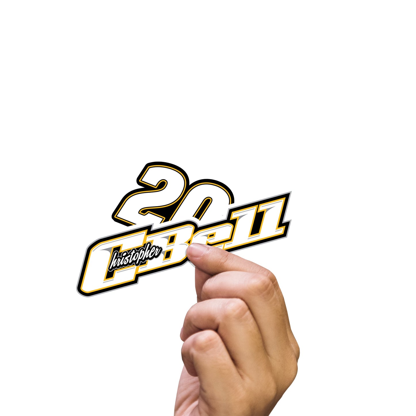Christopher Bell - 5 Logo Minis (Mixed Sizes) - Official NASCAR - Reusable Vinyl Decals