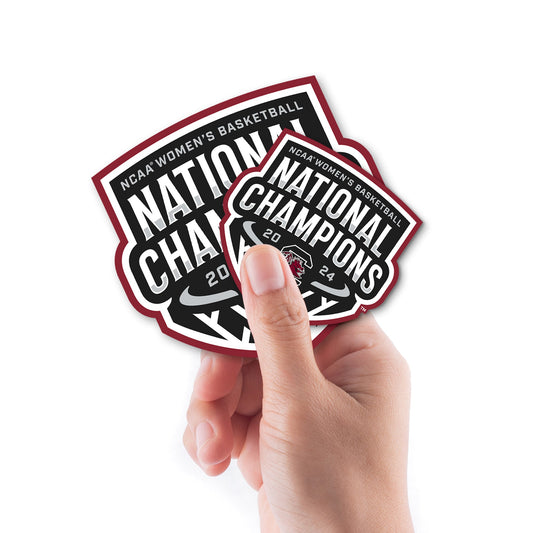 South Carolina Gamecocks - 5 Logo Minis (Mixed Sizes) - Official NCAA - 2024 Women's Basketball National Champions - Reusable Vinyl Decals