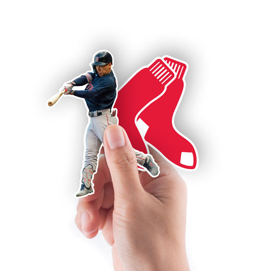 Masataka Yoshida - 5 Minis (Mixed Sizes) - Official MLB - Boston Red Sox - Reusable Vinyl Decals