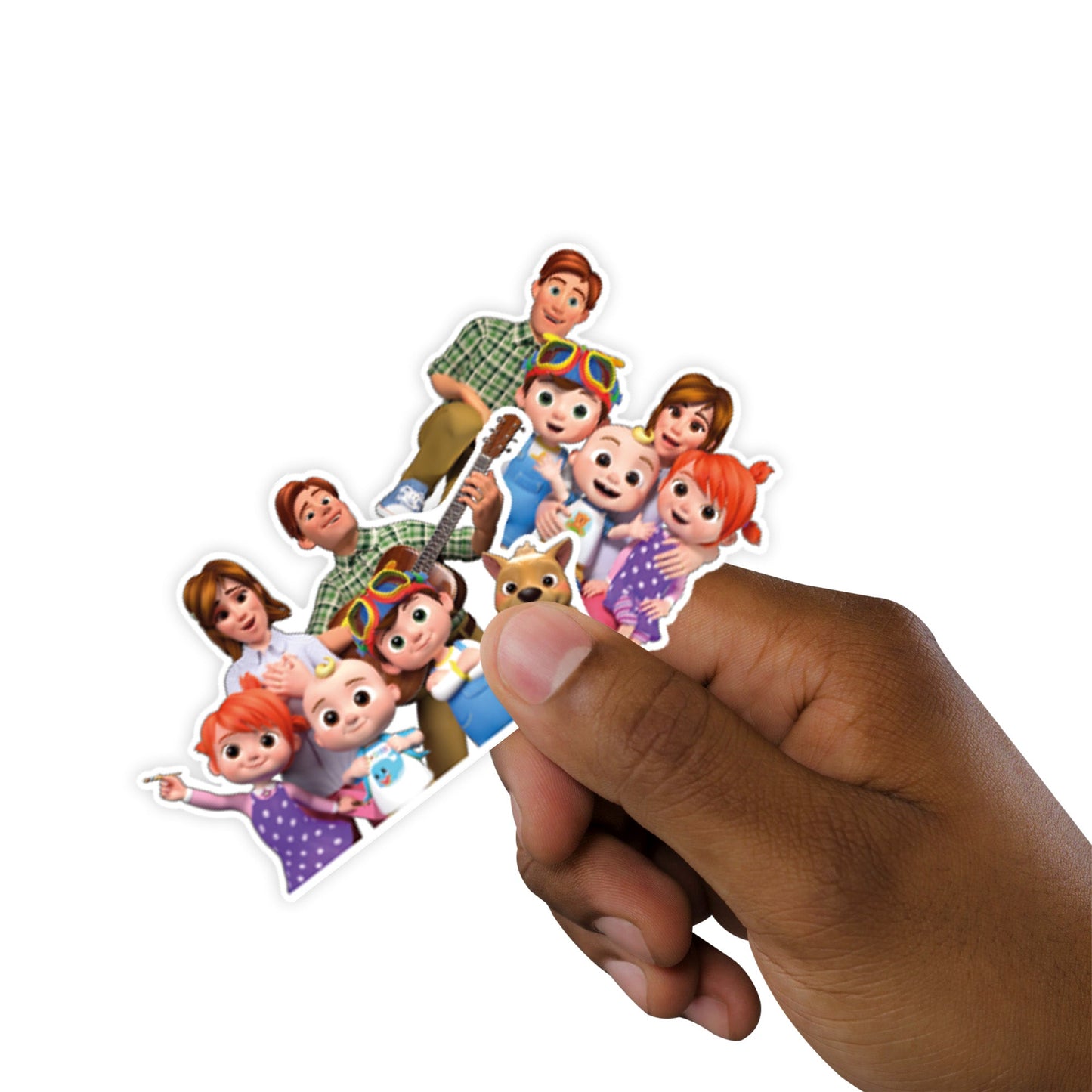 JJ - 5 Character Minis (Mixed Sizes) - Official CoComelon - Family - Reusable Vinyl Decals