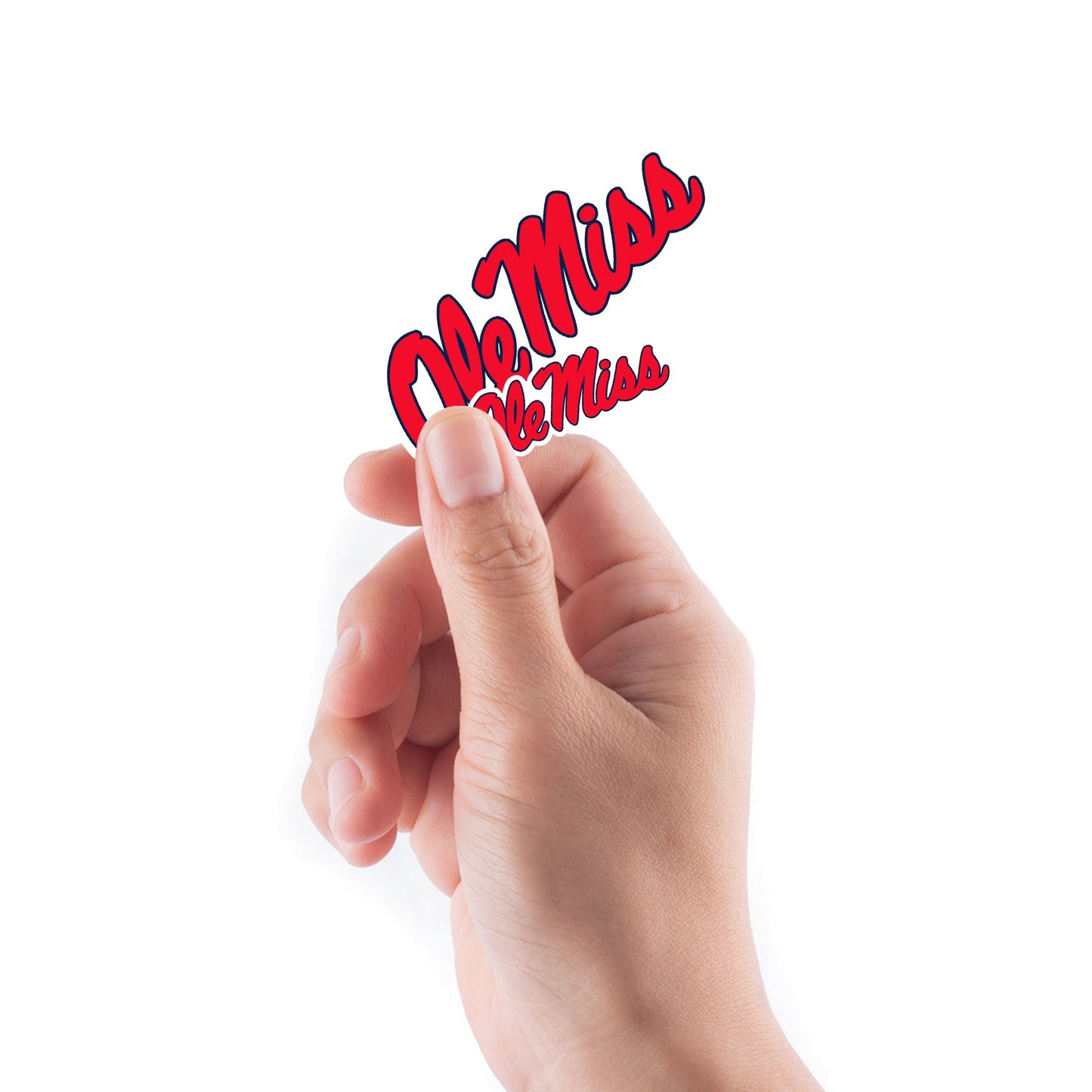 U of Mississippi: Ole Miss Rebels - 5 Logo Minis (Mixed Sizes) - Official NCAA - Reusable Vinyl Decals