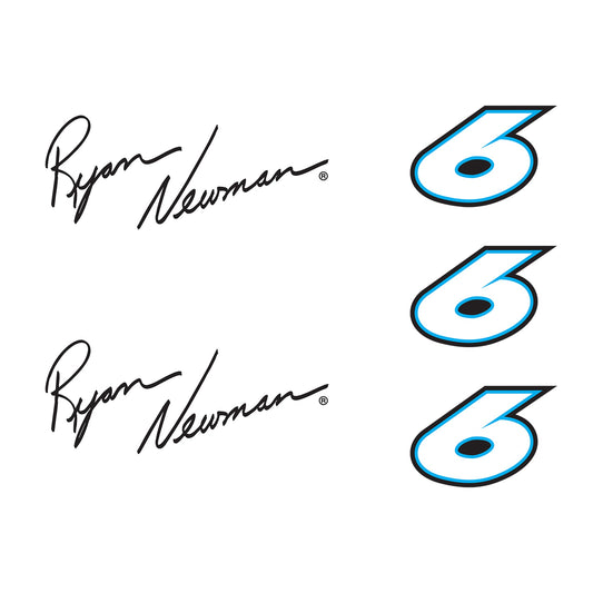 Ryan Newman - 5 Logo Minis (Mixed Sizes) - Official NASCAR - Reusable Vinyl Decals