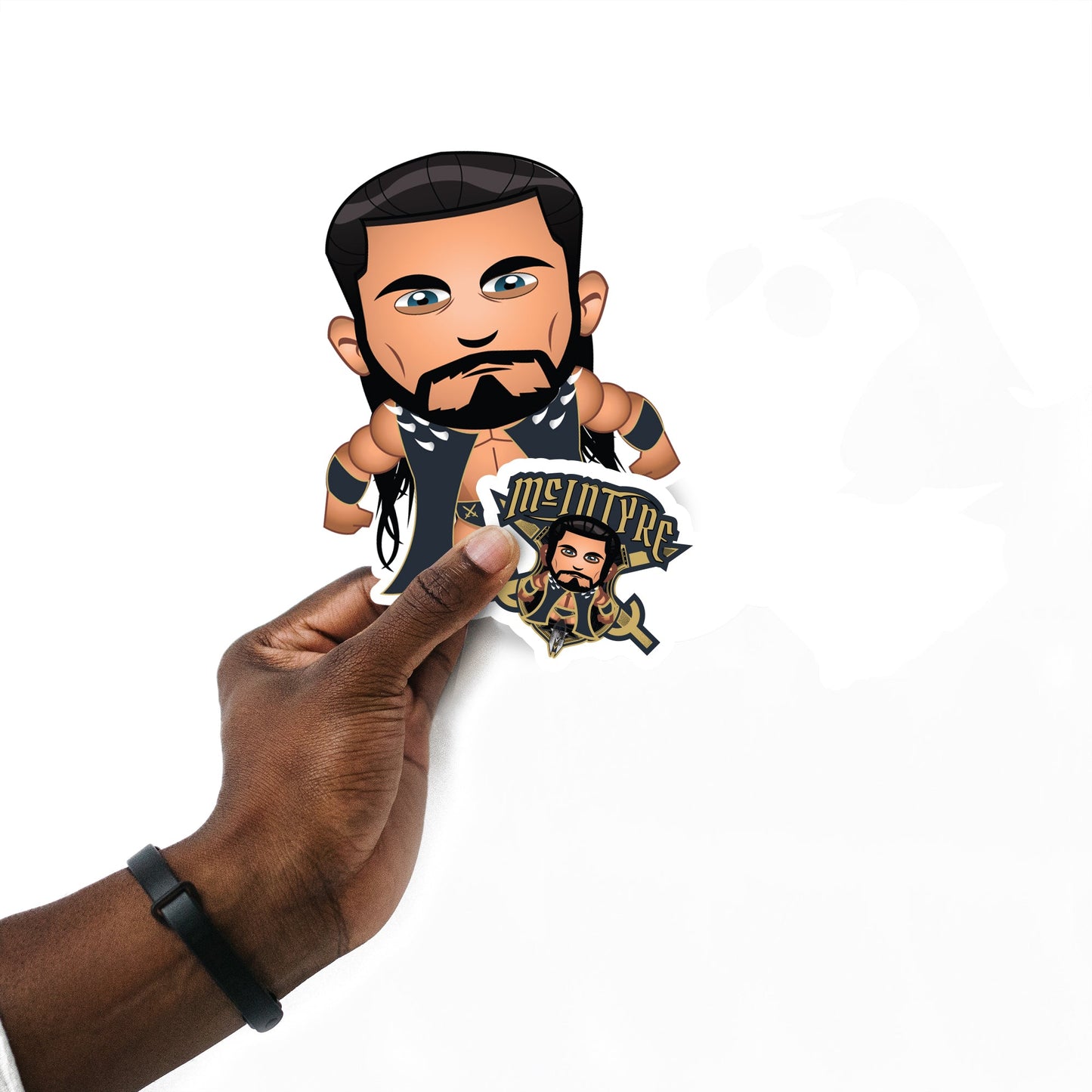 Drew McIntyre - 5 Minis (Mixed Sizes) - Official WWE - Reusable Vinyl Decals