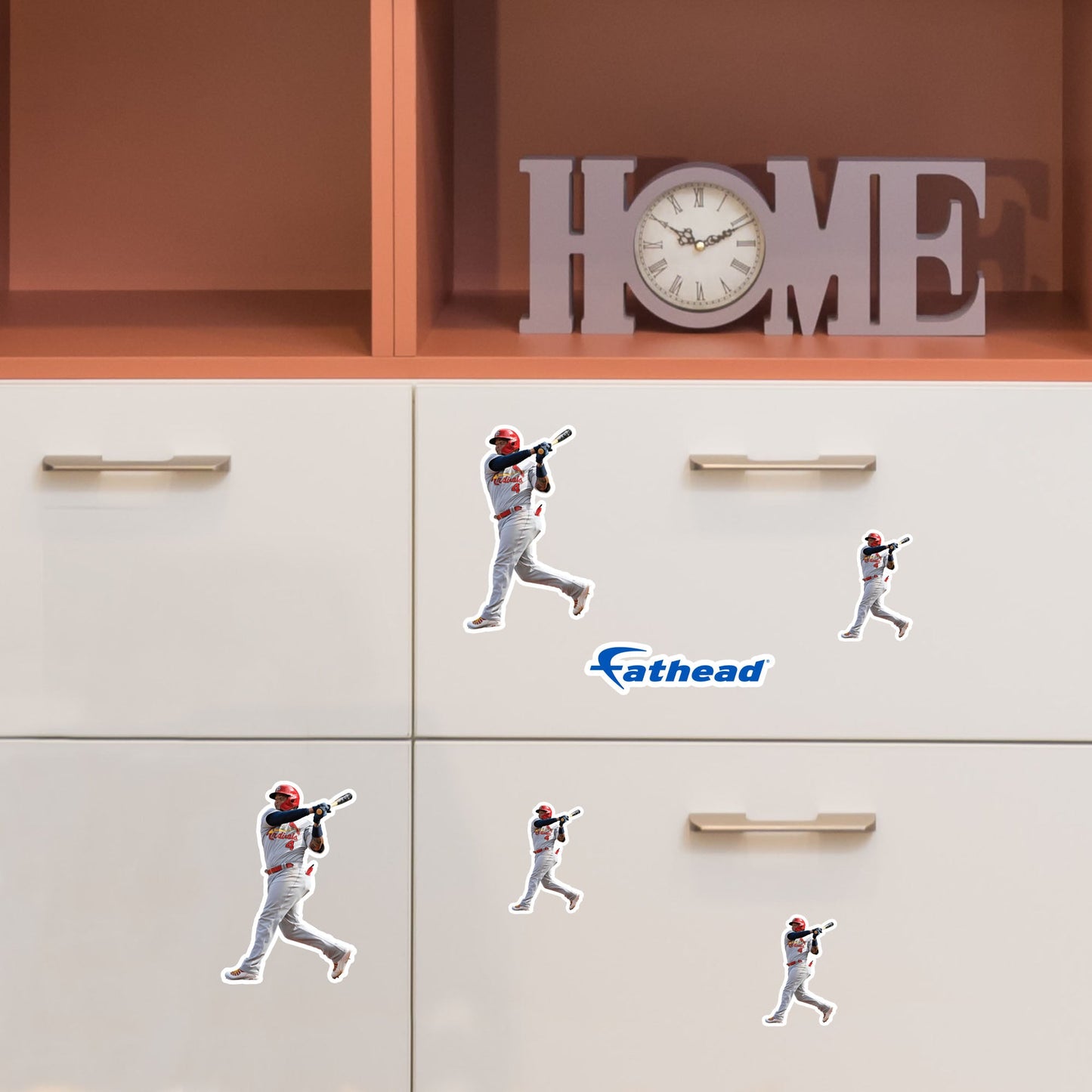 Yadier Molina - 5 Player Minis (Mixed Sizes) - Official MLB - St. Louis Cardinals - Reusable Vinyl Decals
