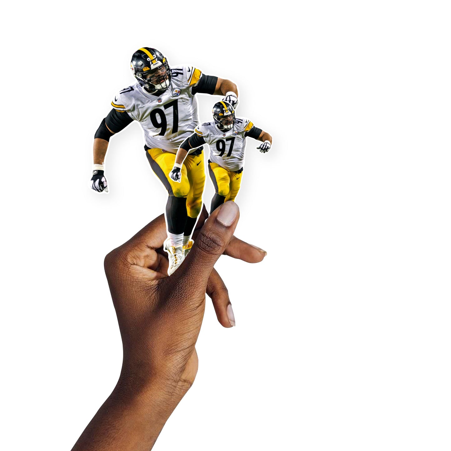 Cameron Heyward - 5 Minis (Mixed Sizes) - Official NFL - Pittsburgh Steelers - Reusable Vinyl Decals