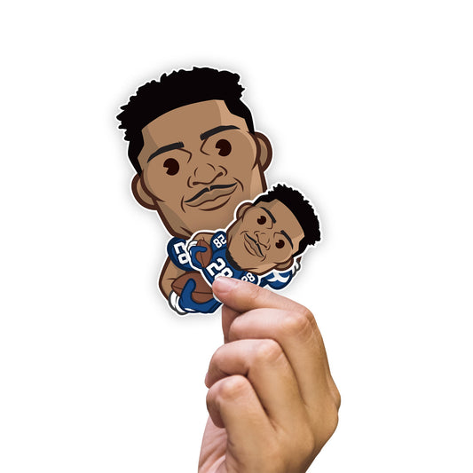 Jonathan Taylor - 5 Emoji Minis (Mixed Sizes) - Official NFLPA - Indianapolis Colts - Reusable Vinyl Decals