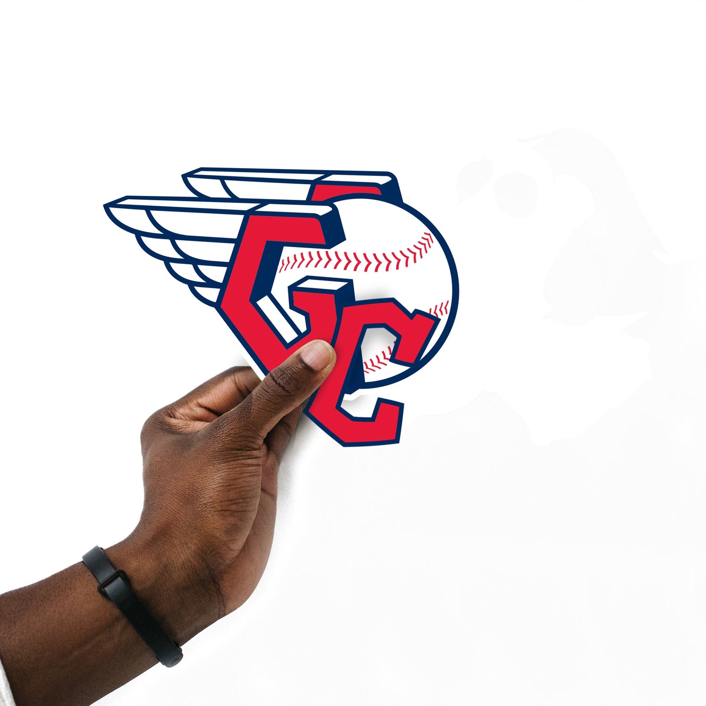 Cleveland Guardians - 5 Logo Minis (Mixed Sizes) - Official MLB - Reusable Vinyl Decals