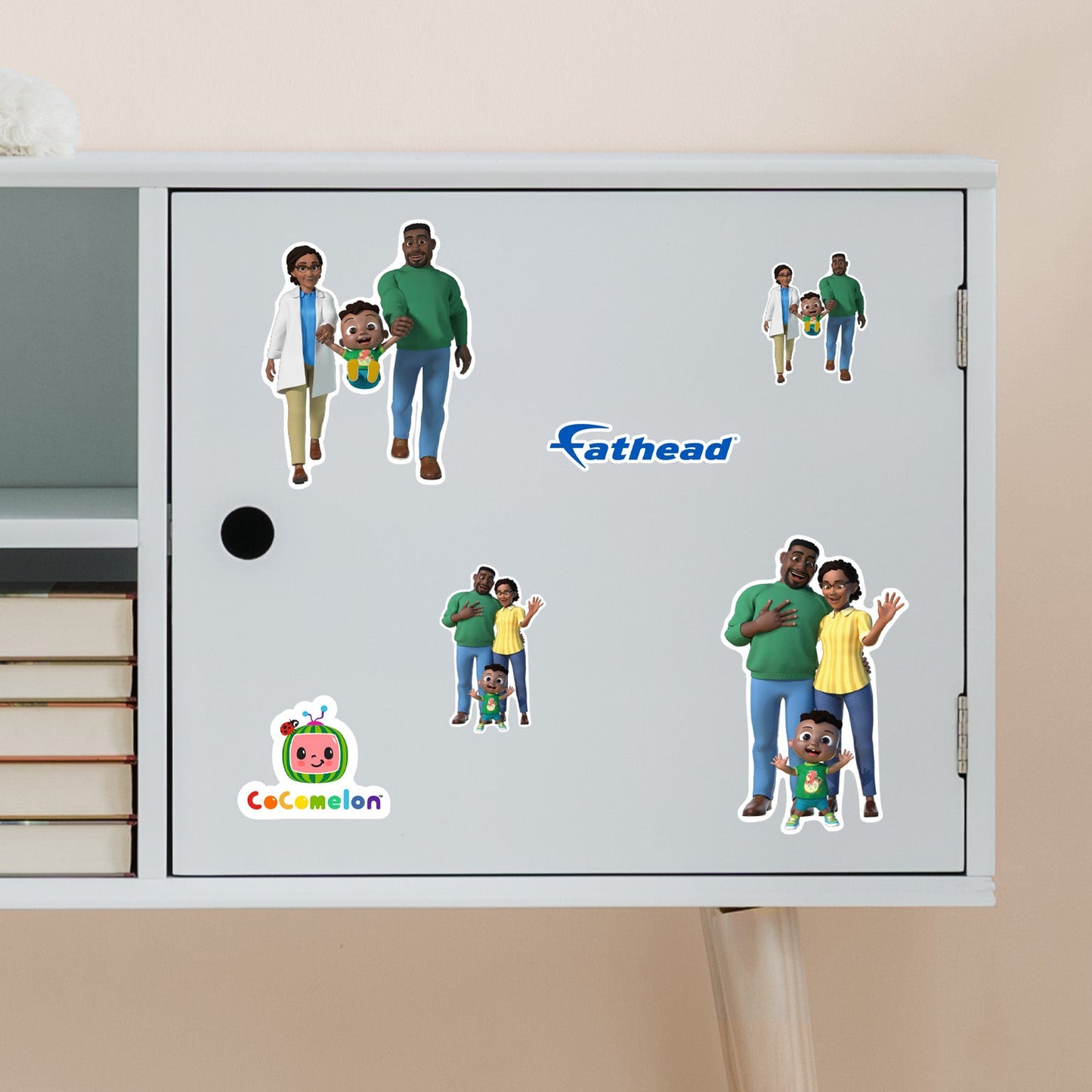 Cody - 5 Family Minis (Mixed Sizes) - Official CoComelon - Family - Reusable Vinyl Decals
