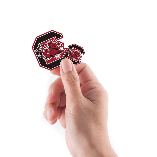 South Carolina Gamecocks - 5 Logo Minis (Mixed Sizes) - Official NCAA - Reusable Vinyl Decals