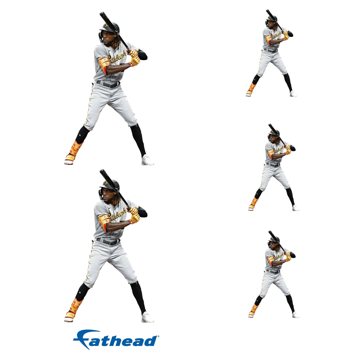 Oneil Cruz - 5 Player Minis (Mixed Sizes) - Official MLB - Pittsburgh Pirates - Reusable Vinyl Decals