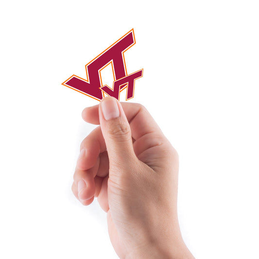 Virginia Tech Hokies - 5 Logo Minis (Mixed Sizes) - Official NCAA - Reusable Vinyl Decals