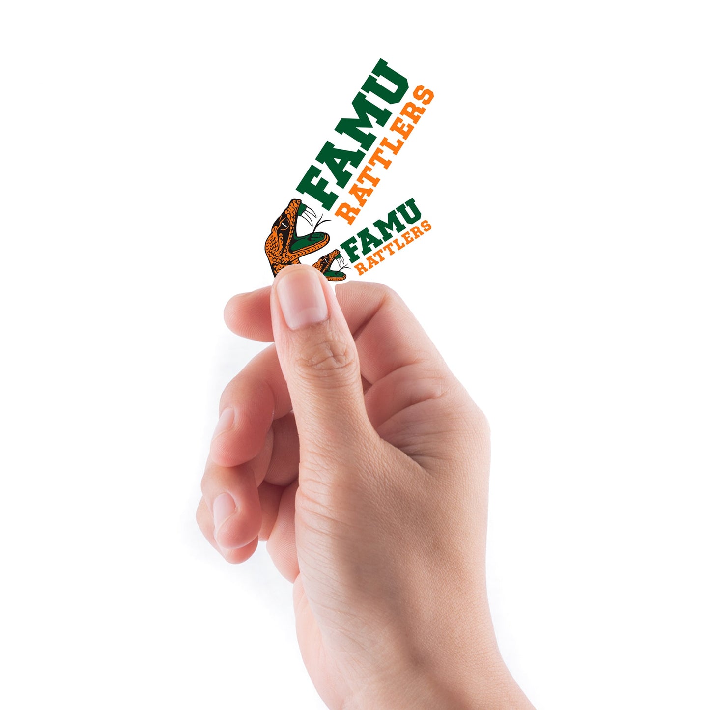 Florida A&M Rattlers - 5 Logo Minis (Mixed Sizes) - Official NCAA - Reusable Vinyl Decals