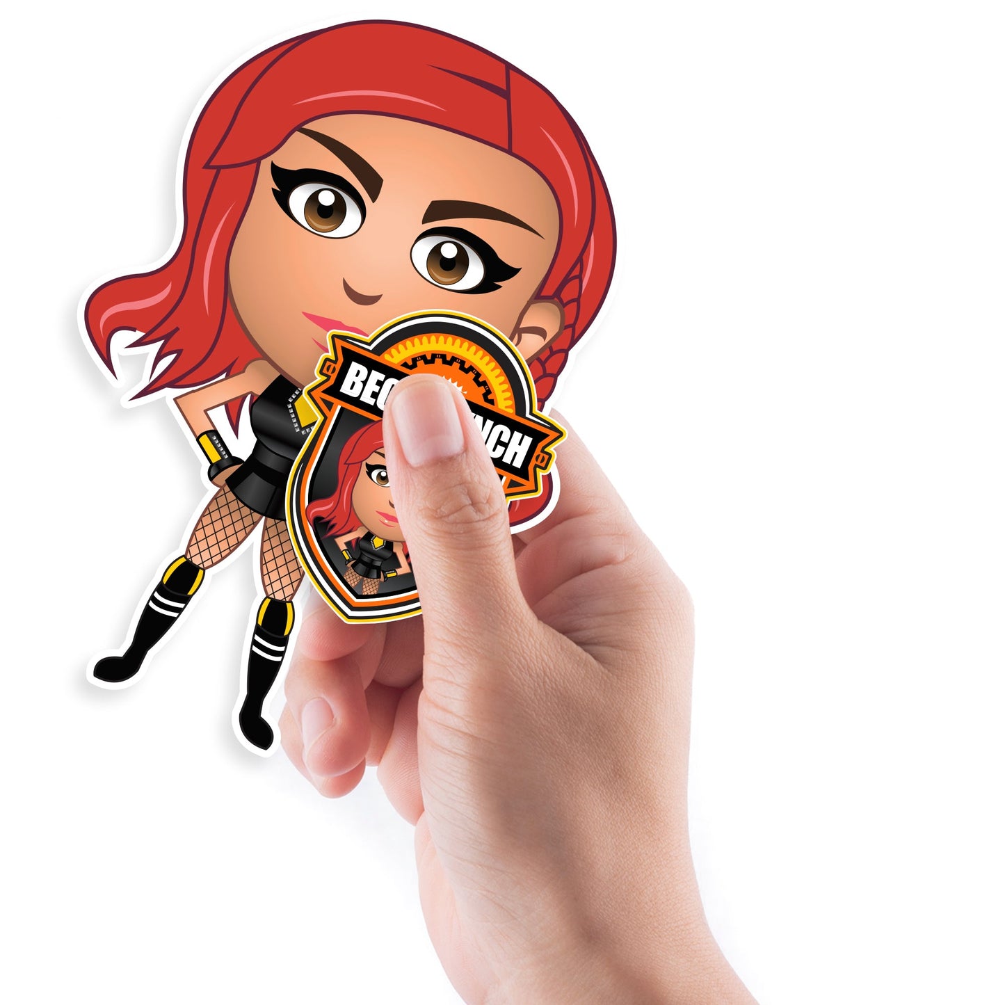 Becky Lynch - 5 Minis (Mixed Sizes) - Official WWE - Reusable Vinyl Decals