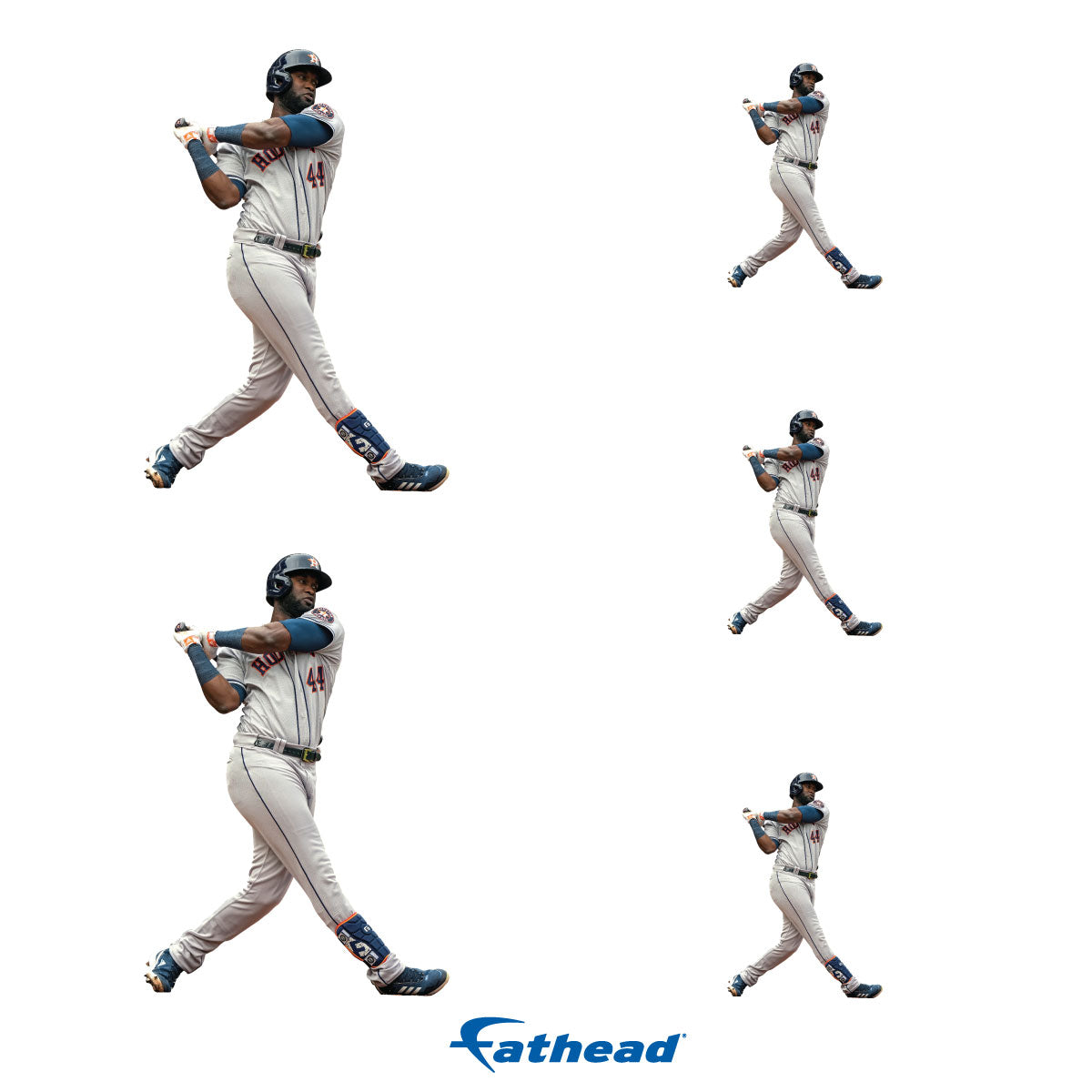 Yordan Alvarez - 5 Player Minis (Mixed Sizes) - Official MLB - Houston Astros - Reusable Vinyl Decals