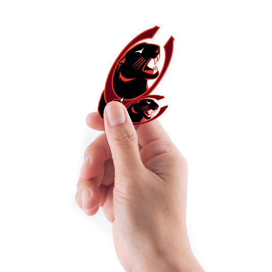 Claflin Panthers - 5 Logo Minis (Mixed Sizes) - Official NCAA - Reusable Vinyl Decals