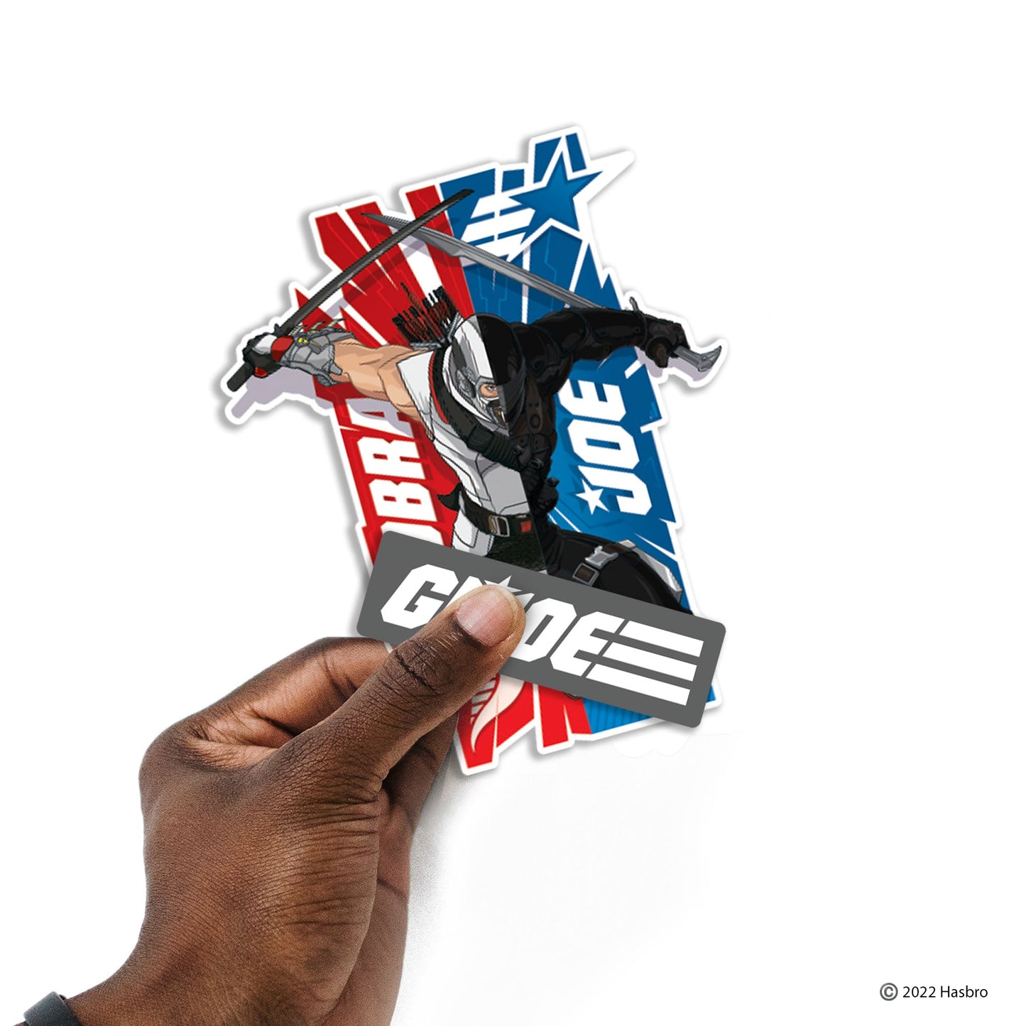 G.I. Joe - 5 Icon Minis (Mixed Sizes) - Official Hasbro - Reusable Vinyl Decals