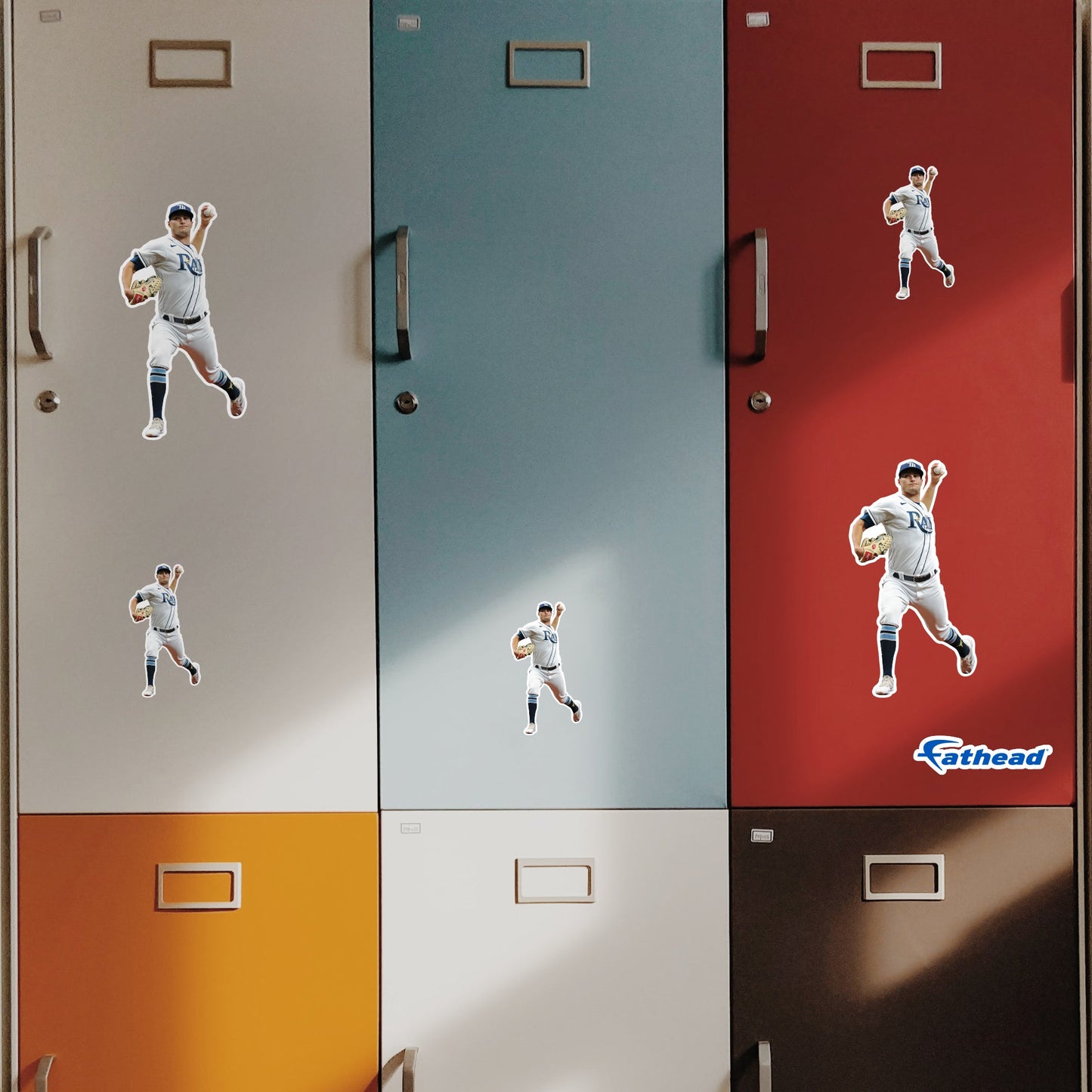 Shane McClanahan - 5 Player Minis (Mixed Sizes) - Official MLB - Tampa Bay Rays - Reusable Vinyl Decals