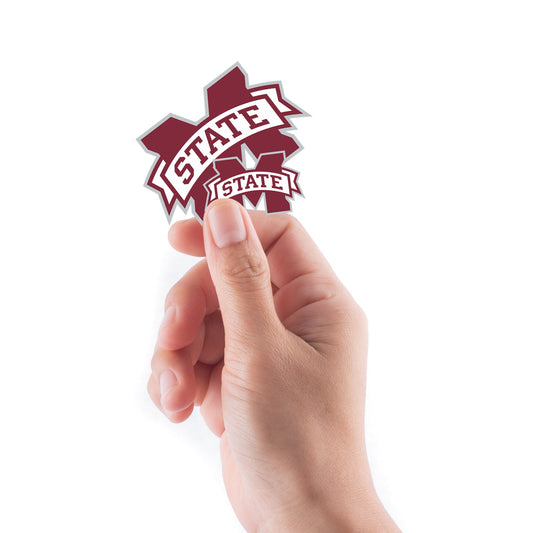 Mississippi State Bulldogs - 5 Logo Minis (Mixed Sizes) - Official NCAA - Reusable Vinyl Decals