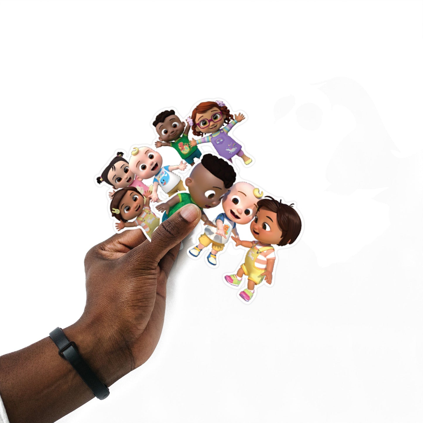 JJ - 5 Minis (Mixed Sizes) - Official CoComelon - Friends - Reusable Vinyl Decals