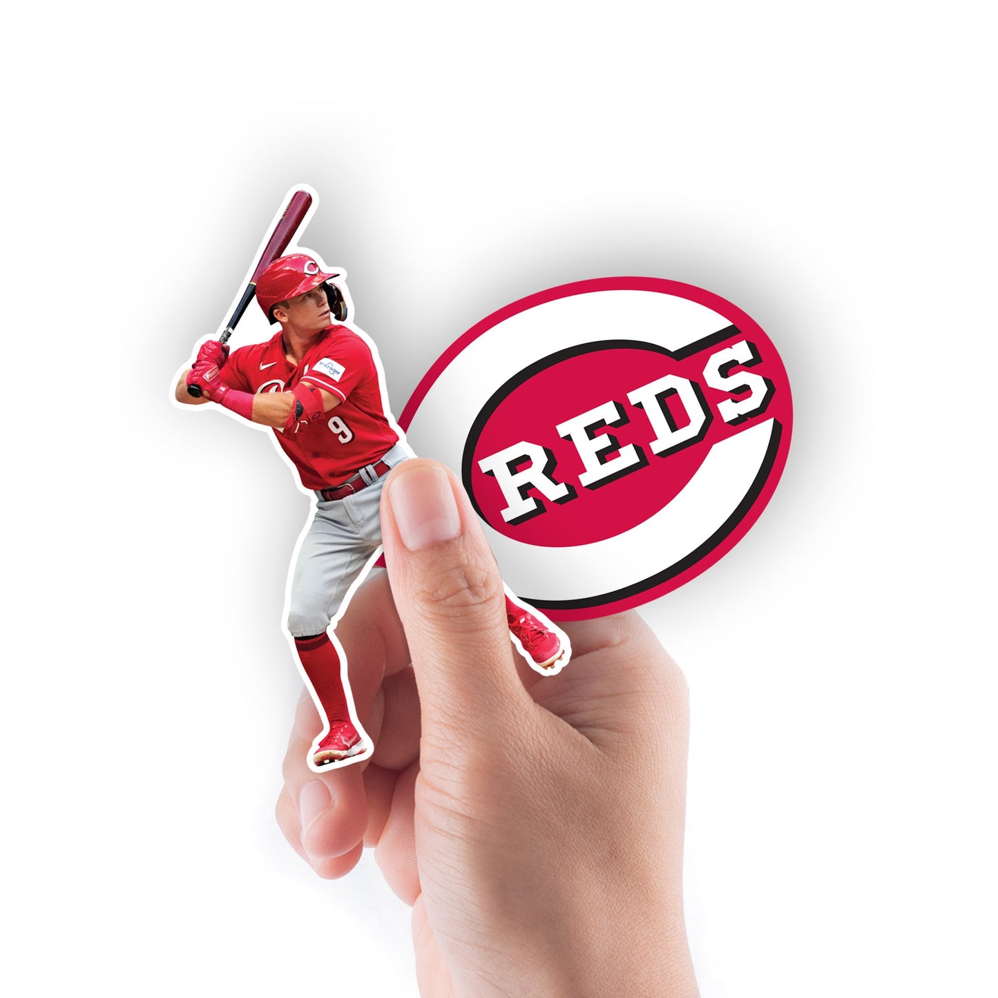 Matt McLain - 5 Minis (Mixed Sizes) - Official MLB - Cincinnati Reds - Reusable Vinyl Decals