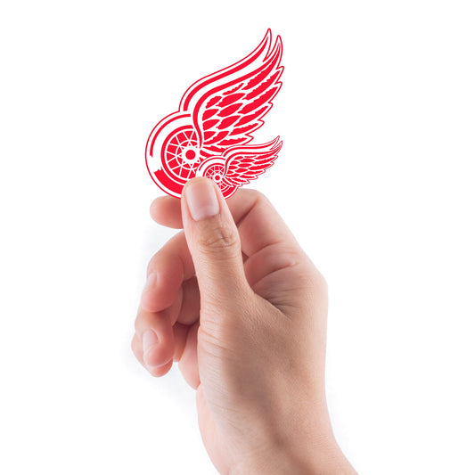 Detroit Red Wings - 5 Logo Minis (Mixed Sizes) - Official NHL - Reusable Vinyl Decals
