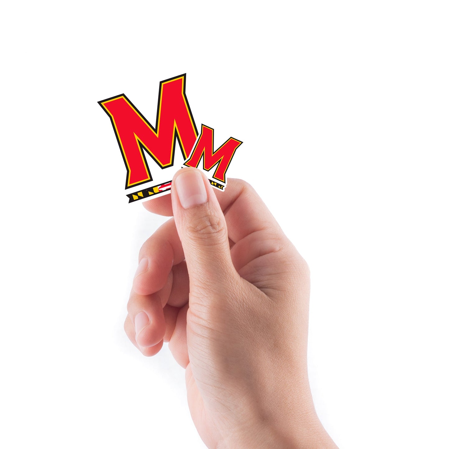 Maryland Terrapins - 5 Logo Minis (Mixed Sizes) - Official NCAA - Reusable Vinyl Decals