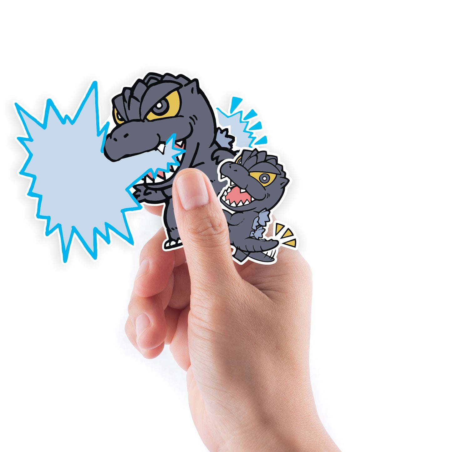 Godzilla - 5 Deformed Minis (Mixed Sizes) - Official Toho - Reusable Vinyl Decals #1