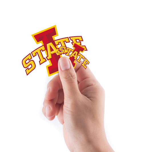 Iowa State Cyclones - 5 Logo Minis (Mixed Sizes) - Official NCAA - Reusable Vinyl Decals