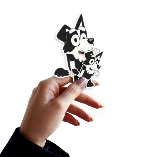 Mackenzie - 5 Minis (Mixed Sizes) - Official BBC - Bluey - Reusable Vinyl Decals