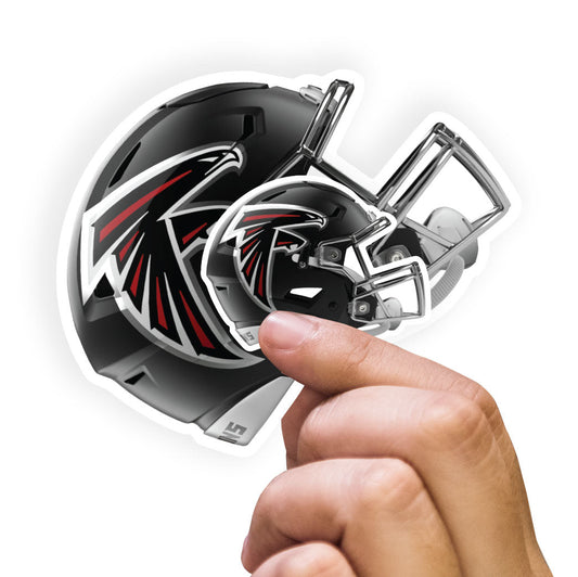 Atlanta Falcons - 5 Helmet Minis (Mixed Sizes) - Official NFL - Reusable Vinyl Decals
