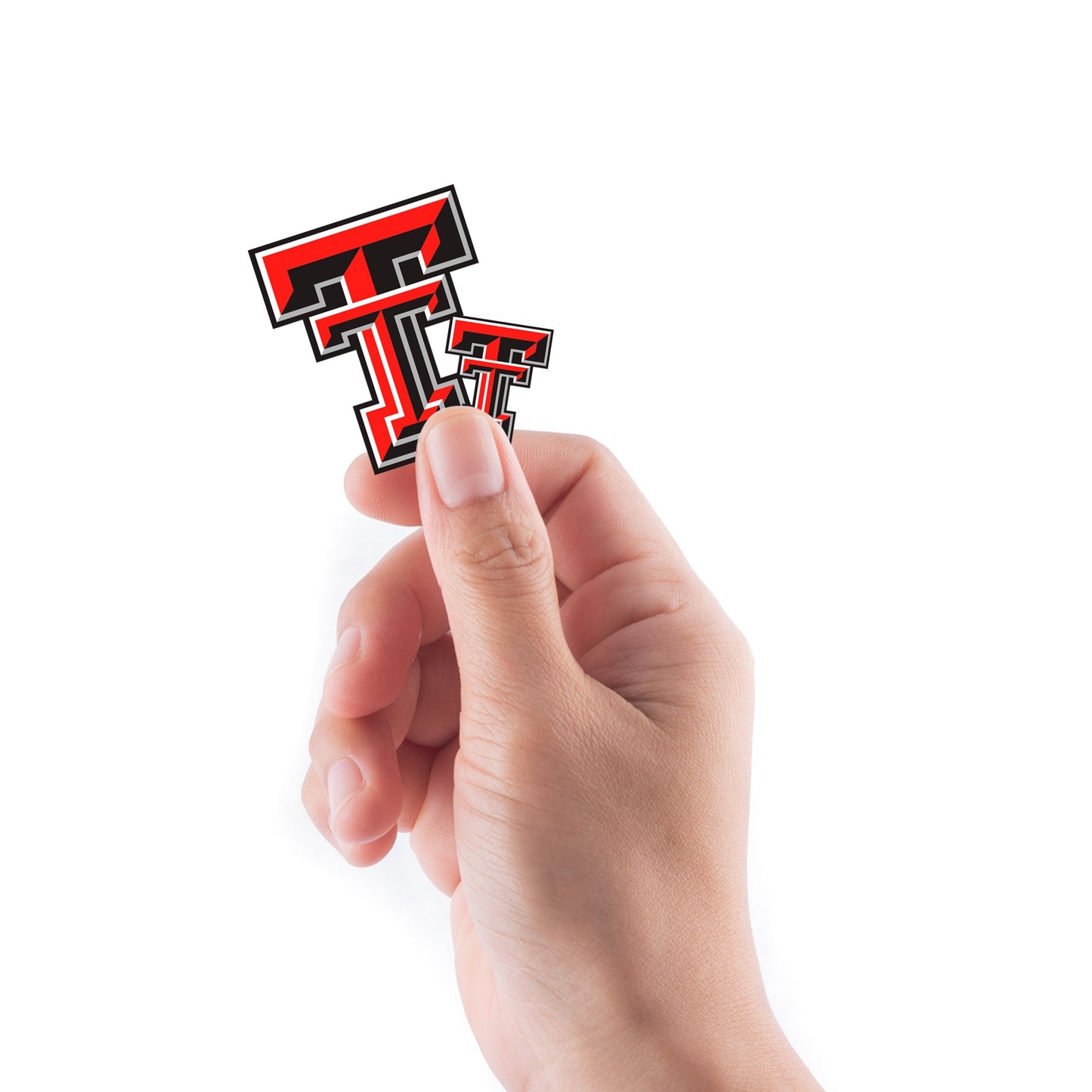 Texas Tech Red Raiders - 5 Logo Minis (Mixed Sizes) - Official NCAA - Reusable Vinyl Decals