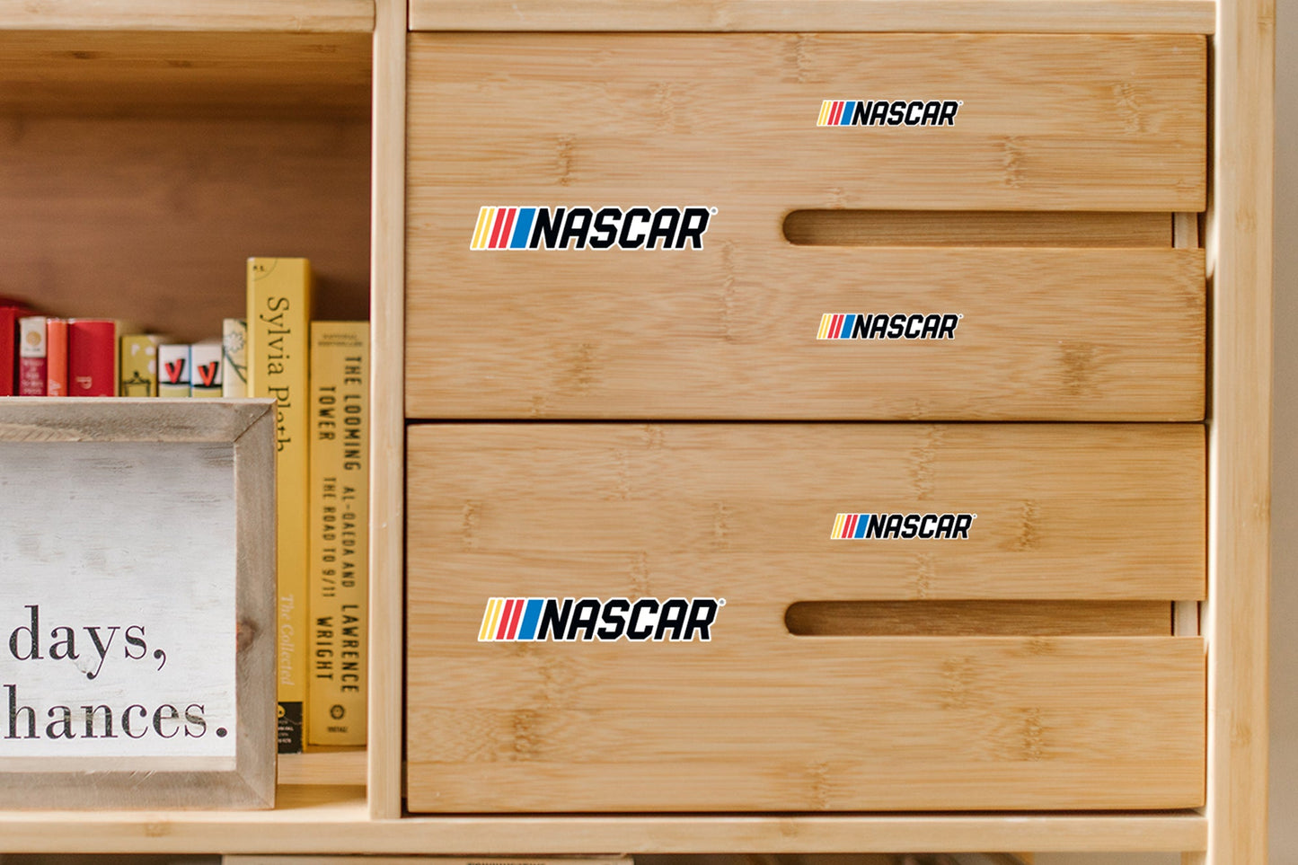 NASCAR - 5 Logo Minis (Mixed Sizes) - Official NASCAR - Reusable Vinyl Decals