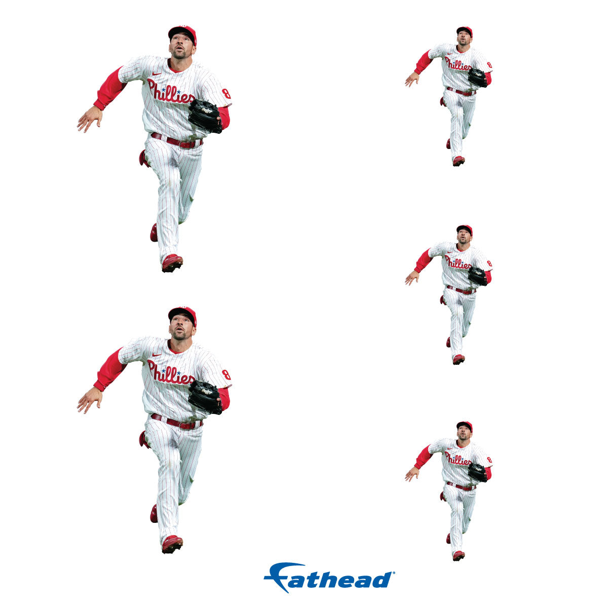 Nick Castellanos - 5 Player Minis (Mixed Sizes) - Official MLB - Philadelphia Phillies - Reusable Vinyl Decals