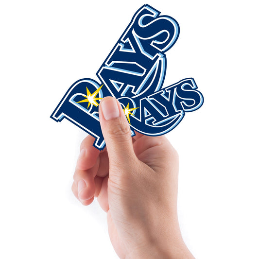 Tampa Bay Rays - 5 Logo Minis (Mixed Sizes) - Official MLB - Reusable Vinyl Decals