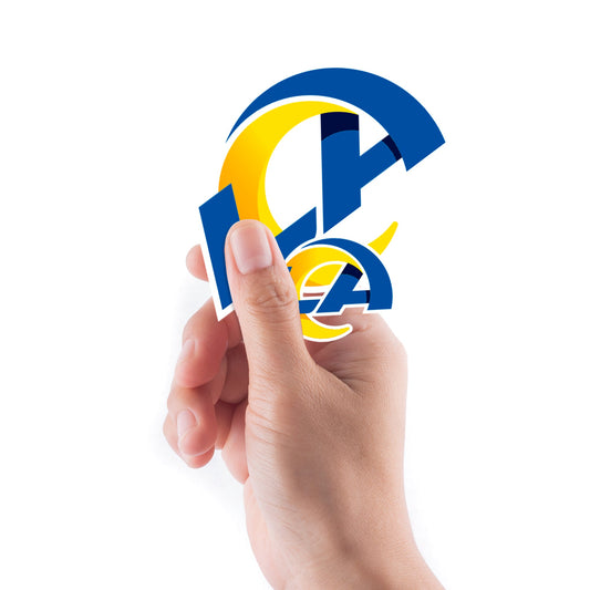 Los Angeles Rams - 5 Logo Minis (Mixed Sizes) - Official NFL - Reusable Vinyl Decals